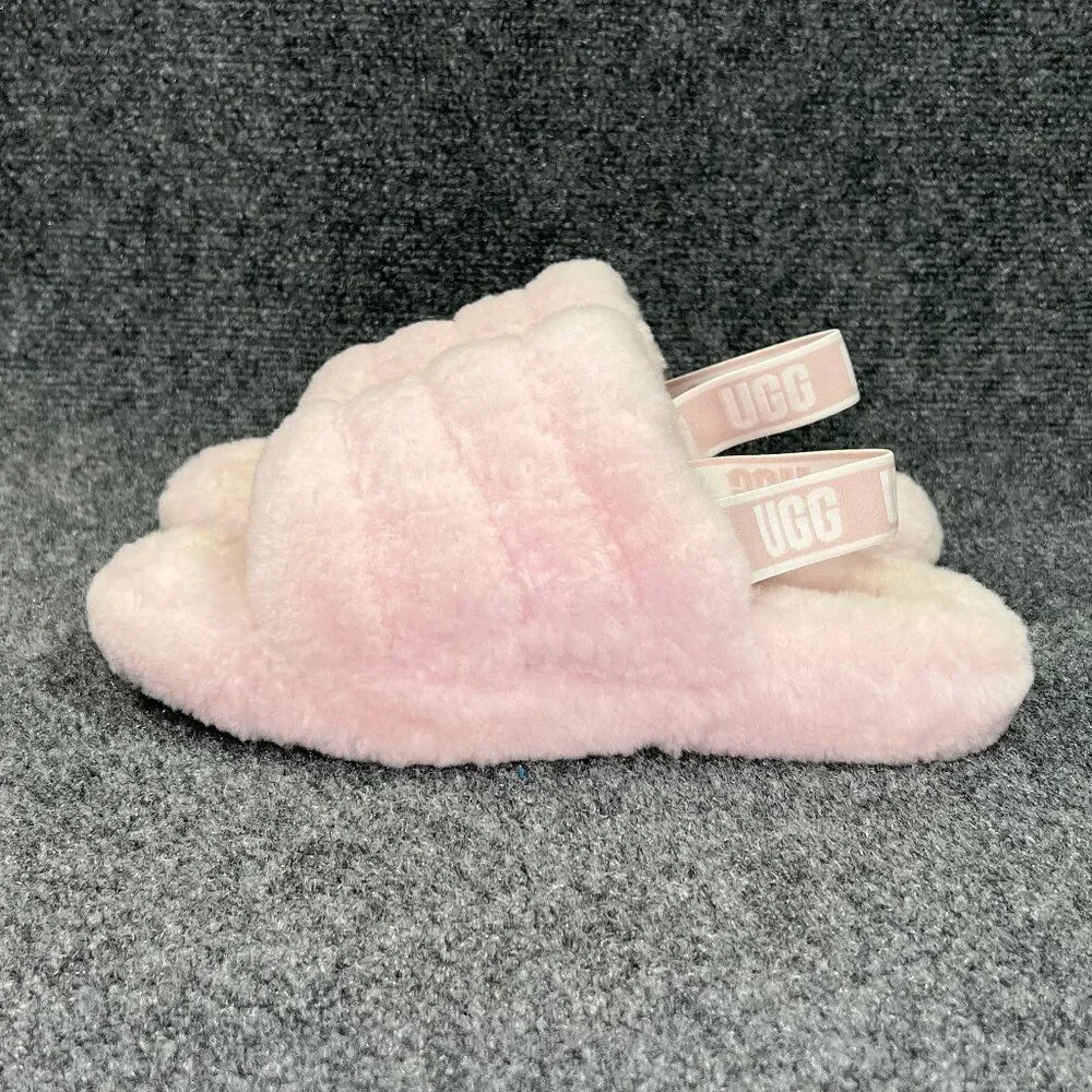 UGG Fluff Yeah Slide Sandals Girl's Size 6 Pink‎ Comfy Slipper Sandals